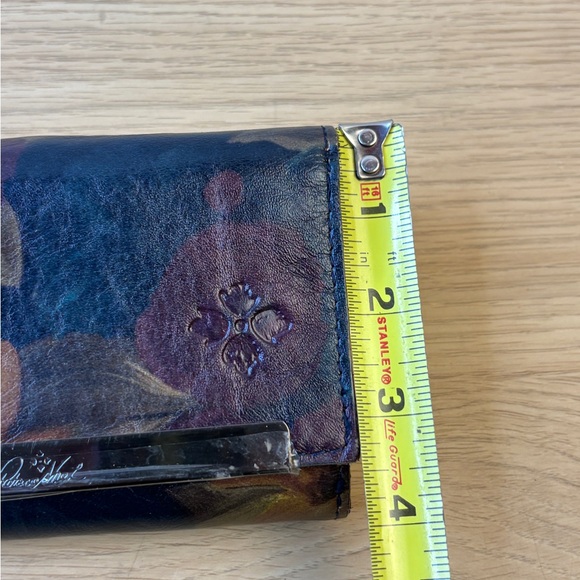 Patricia Nash Floral Leather Wallet in Rich Sienna /Purple Tones NWOB - Picture 11 of 12